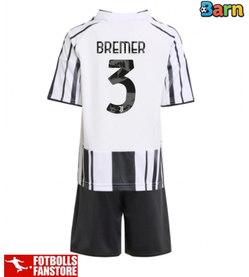 Juventus Gleison Bremer #3 Hemmatröja Barn 2025-26 Kortärmad (+ Korta byxor)